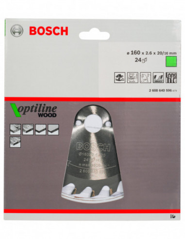 Disco de sierra circular Optiline Wood para...