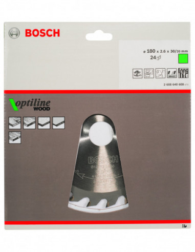 Disco de sierra circular Optiline Wood para...