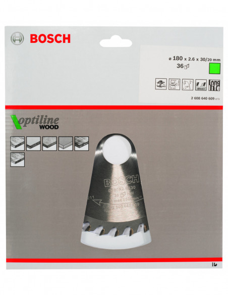 Disco de sierra circular Optiline Wood para sierras portátiles