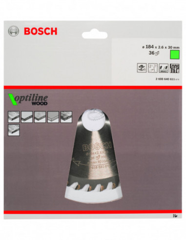 Disco de sierra circular Optiline Wood para...