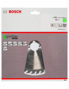 Comprar Disco de sierra circular Optiline Wood para sierras portátiles. Ref: 2608640616 2