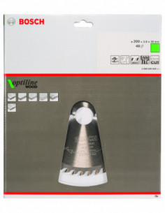 Comprar Disco de sierra circular Optiline Wood para sierras portátiles. Ref: 2608640620 2