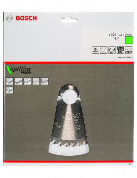 Disco de sierra circular Optiline Wood para sierras portátiles