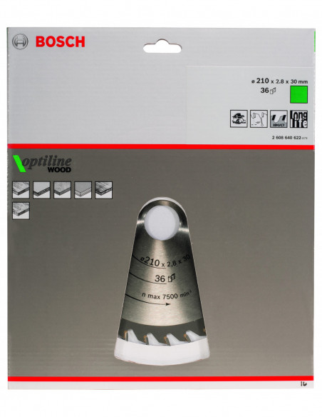 Disco de sierra circular Optiline Wood para sierras portátiles