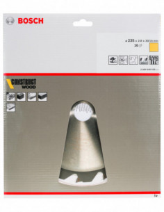 Comprar Disco de sierra circular Construct Wood para sierras portátiles. Ref: 2608640636 2