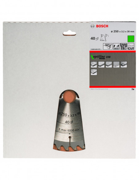Disco de sierra circular Optiline Wood para sierras de mesa