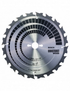 Comprar Disco de sierra circular "Construct Wood" para sierras de mesa. Ref: 2608640700