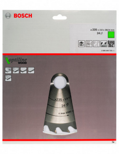 Disco de sierra circular Optiline Wood para...