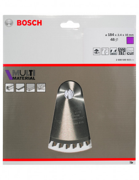Disco de sierra circular multimaterial para sierras portátiles