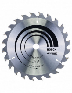 Comprar Disco de sierra circular Optiline Wood para sierras portátiles. Ref: 2608640817