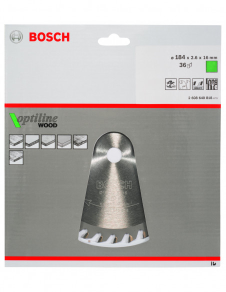 Disco de sierra circular Optiline Wood para sierras portátiles