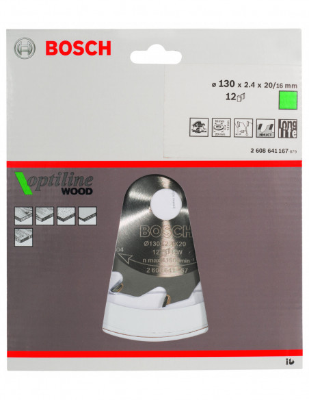 Disco de sierra circular Optiline Wood para sierras portátiles