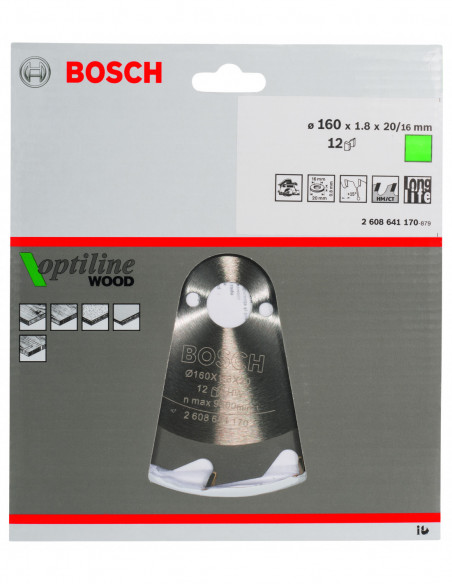 Disco de sierra circular Optiline Wood para sierras portátiles