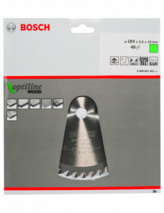 Comprar Disco de sierra circular Optiline Wood para sierras portátiles. Ref: 2608641181 2