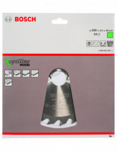 Comprar Disco de sierra circular Optiline Wood para sierras portátiles. Ref: 2608641185 2