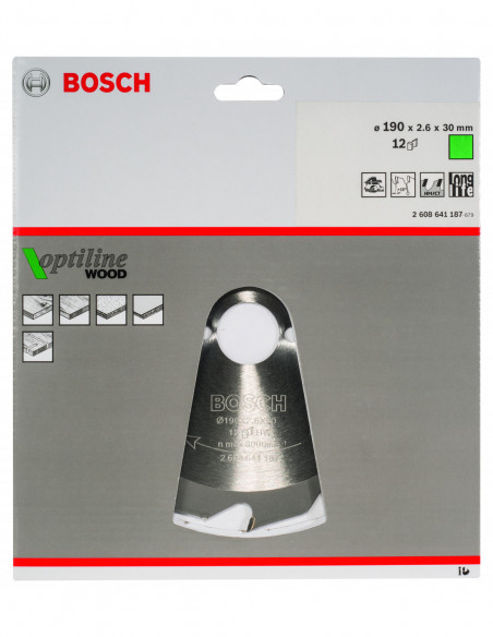 Disco de sierra circular Optiline Wood para sierras portátiles