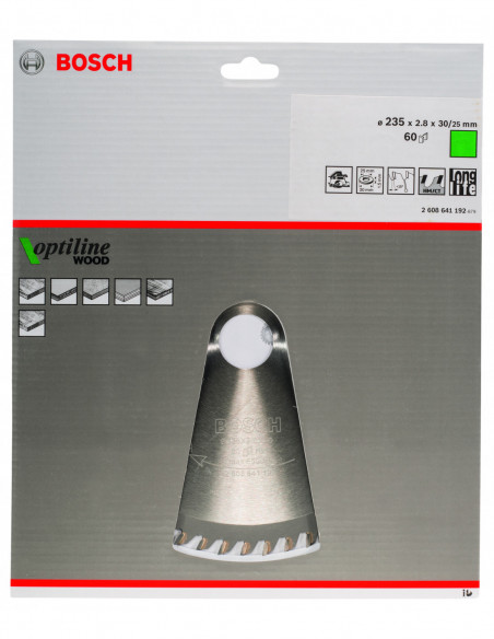 Disco de sierra circular Optiline Wood para sierras portátiles