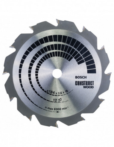 Comprar Disco de sierra circular Construct Wood para sierras portátiles. Ref: 2608641200