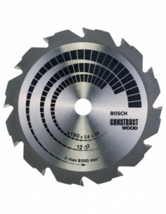 Comprar Disco de sierra circular Construct Wood para sierras portátiles. Ref: 2608641201