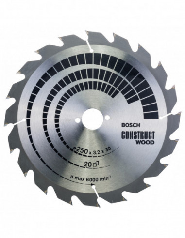 Comprar Disco de sierra circular Construct Wood para sierras de mesa. Ref: 2608641774