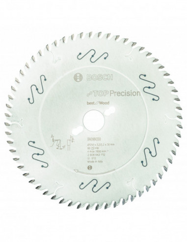 Comprar Disco de sierra circular Top Precision Best for Wood para sierras de mesa. Ref: 2608642112