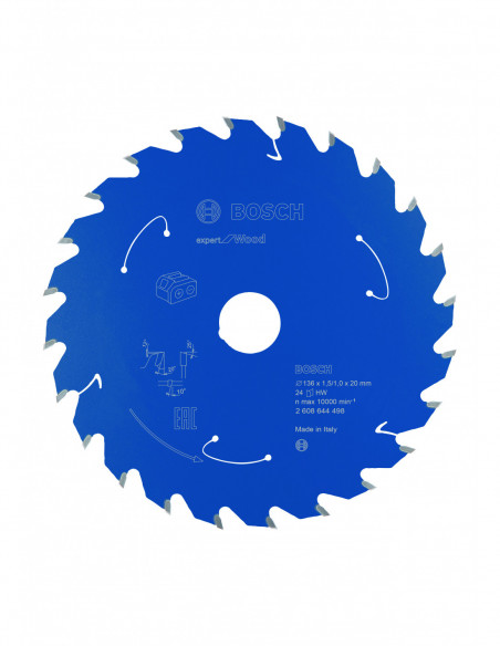 Comprar Disco de sierra circular Expert for Wood para sierras portátiles a batería. Ref: 2608644498