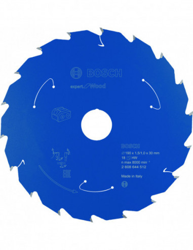 Comprar Disco de sierra circular Expert for Wood para sierras portátiles a batería. Ref: 2608644512