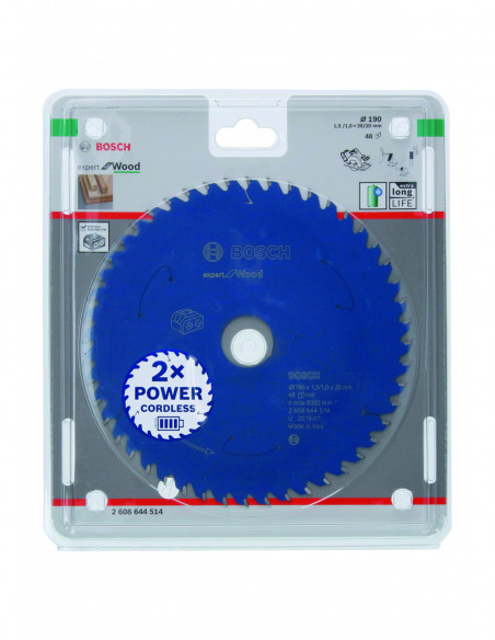 Disco de sierra circular Expert for Wood para sierras portátiles a batería