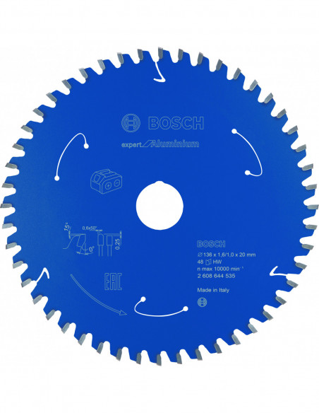 Comprar Disco de sierra circular Expert for Aluminium para sierras portátiles a batería. Ref: 2608644535