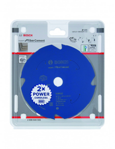 Disco de sierra circular Expert for Fibre Cement para sierras portátiles a batería