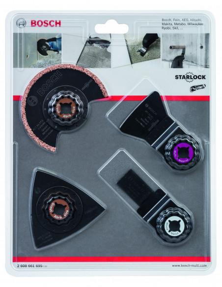 Set para azulejos para multiherramientas de 4 unidades