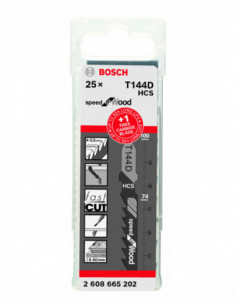 Comprar Set de 25 Hoja de sierra de calar T 144 D + 1 Expert 'Hardwood Fast' T 144 DHM. Ref: 2608665202 2