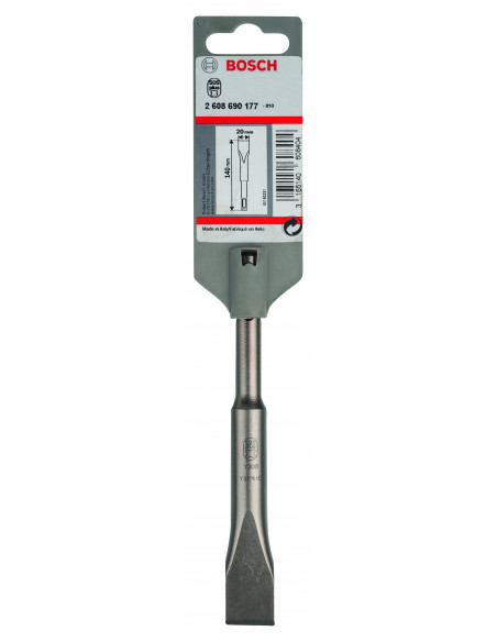 Cincel planos con vástago de inserción SDS plus para trabajos de renovación en hormigón y ladrillo