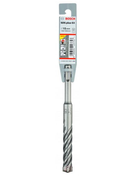 Broca para martillo SDS plus-5X para hormigón (Ø 15)