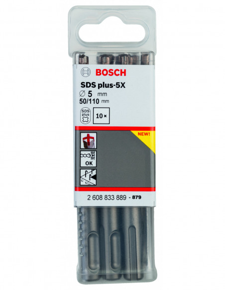 Broca para martillo SDS plus-5X para hormigón (Ø 5)