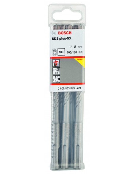 Broca para martillo SDS plus-5X para hormigón (Ø 8)