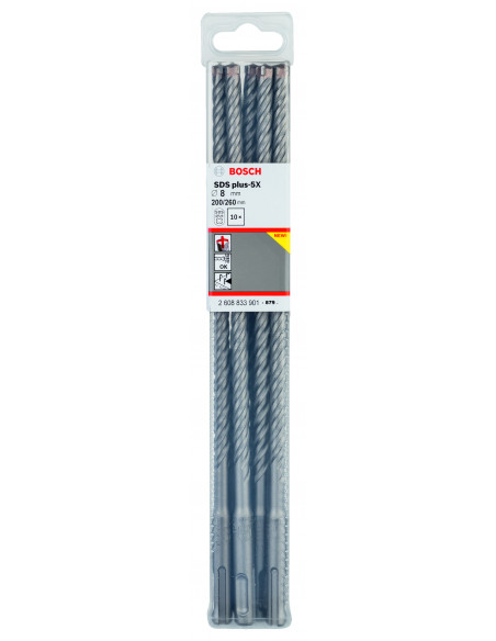 Broca para martillo SDS plus-5X para hormigón (Ø 8)