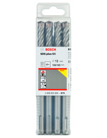 Broca para martillo SDS plus-5X para hormigón (Ø 12)