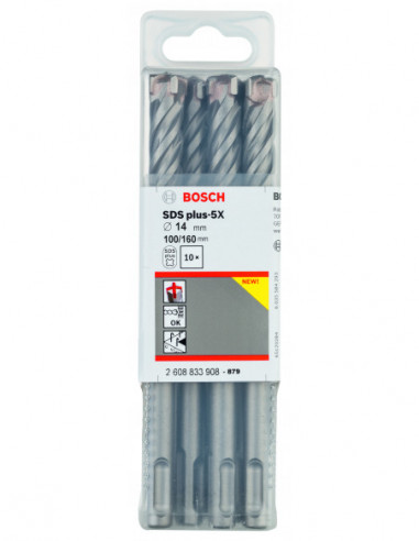 Broca para martillo SDS plus-5X para hormigón...