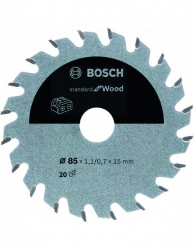 Comprar Disco de sierra circular Standard for Wood para sierras portátiles a batería. Ref: 2608837666