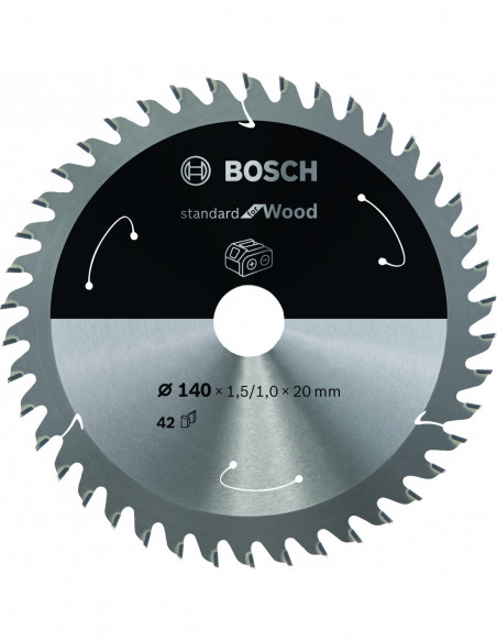 Comprar Disco de sierra circular Standard for Wood para sierras portátiles a batería. Ref: 2608837672