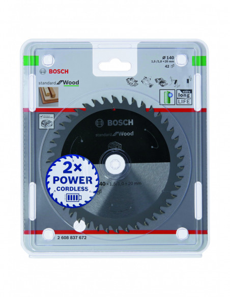 Disco de sierra circular Standard for Wood para sierras portátiles a batería