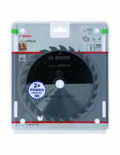 Comprar Disco de sierra circular Standard for Wood para sierras portátiles a batería. Ref: 2608837702 2