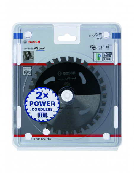 Disco de sierra circular Standard for Steel para sierras portátiles a batería