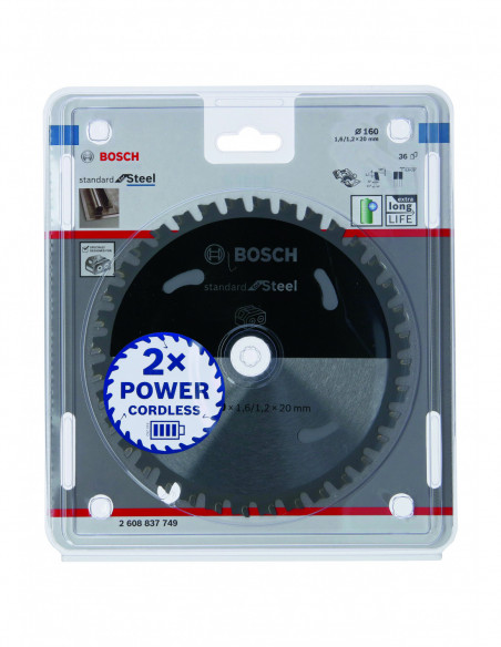 Disco de sierra circular Standard for Steel para sierras portátiles a batería