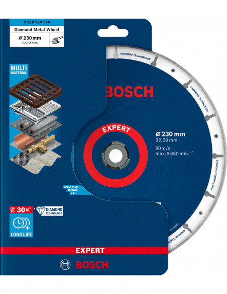 Disco de corte Diamond Metal Wheel para amoladoras angulares grandes (Ø 230)