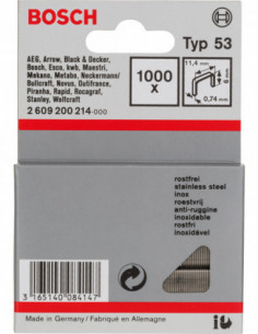 Comprar Grapas de alambre fino, tipo 53. Ref: 2609200214 2