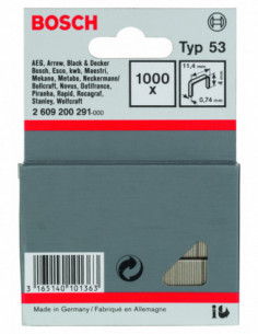 Comprar Grapas de alambre fino, tipo 53. Ref: 2609200291 2