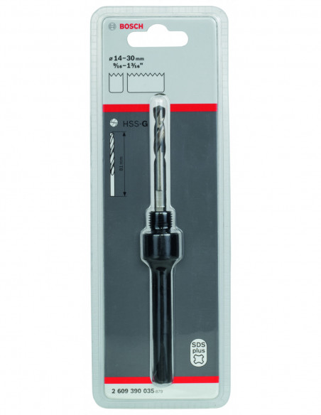 Adaptador de vástago SDS plus para sierras de corona roscadas de diámetro pequeño