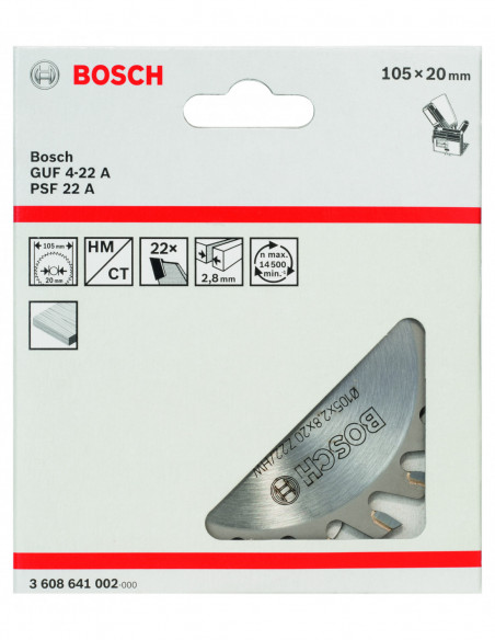 Cortador de hoja para ranuras decorativas (Ø 105)